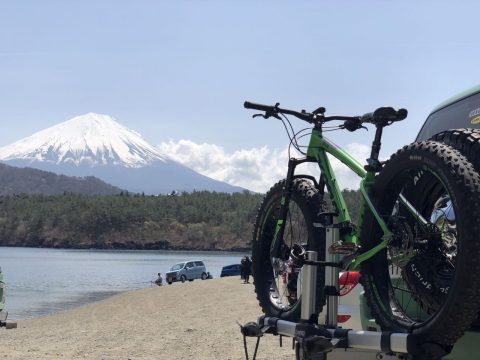 フレックスドリーム　ふもとっぱら　富士山　サイクルキャリア　ランドクルーザープラド　FD-classic　FD-camp